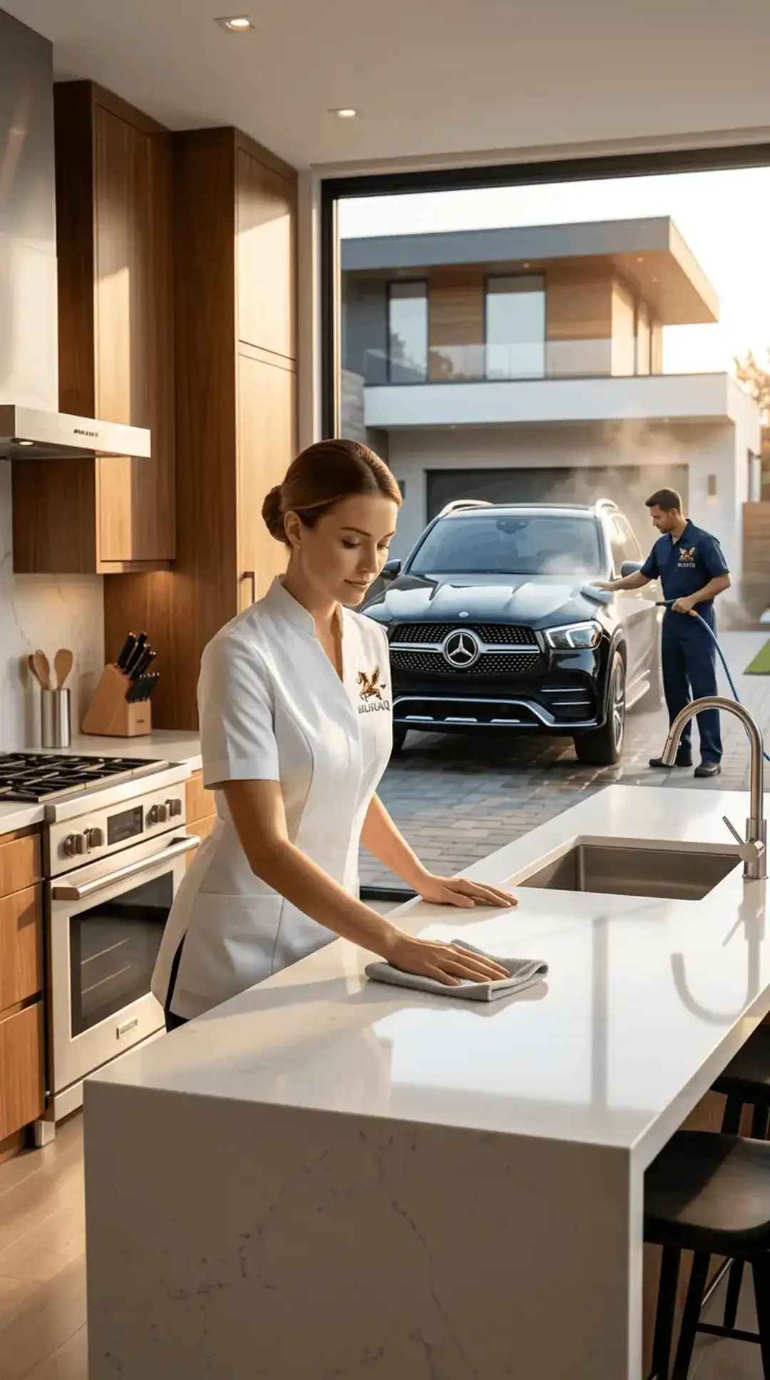 BuraqWash — professional car wash and home cleaning at your door