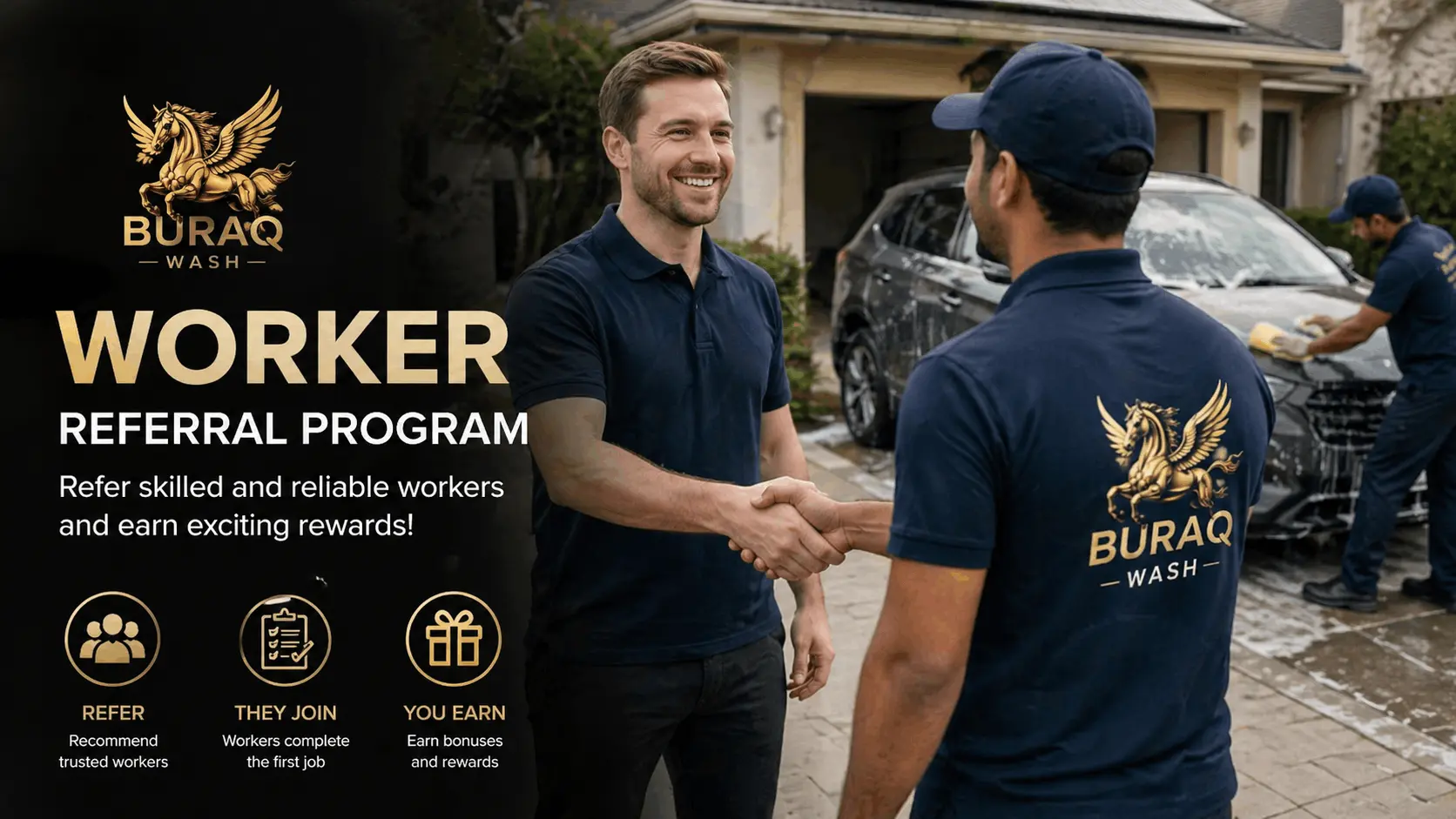 Refer friends to BuraqWash and both save 15%